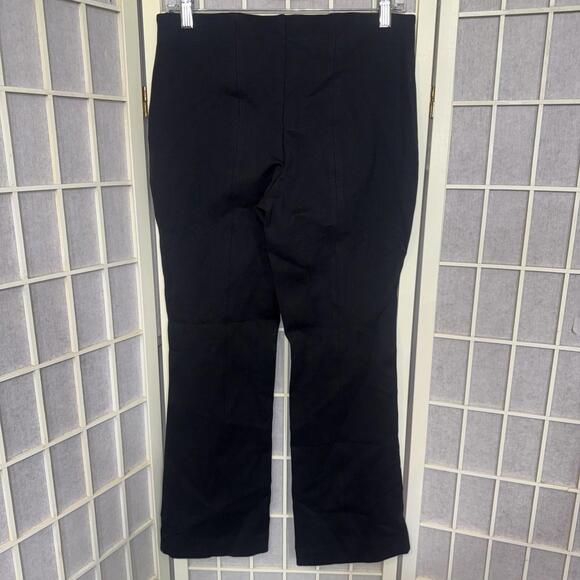 Anthropologie The Margot Kick-Flare Cropped Pants by Maeve: Solid Black Size S - Picture 1 of 10